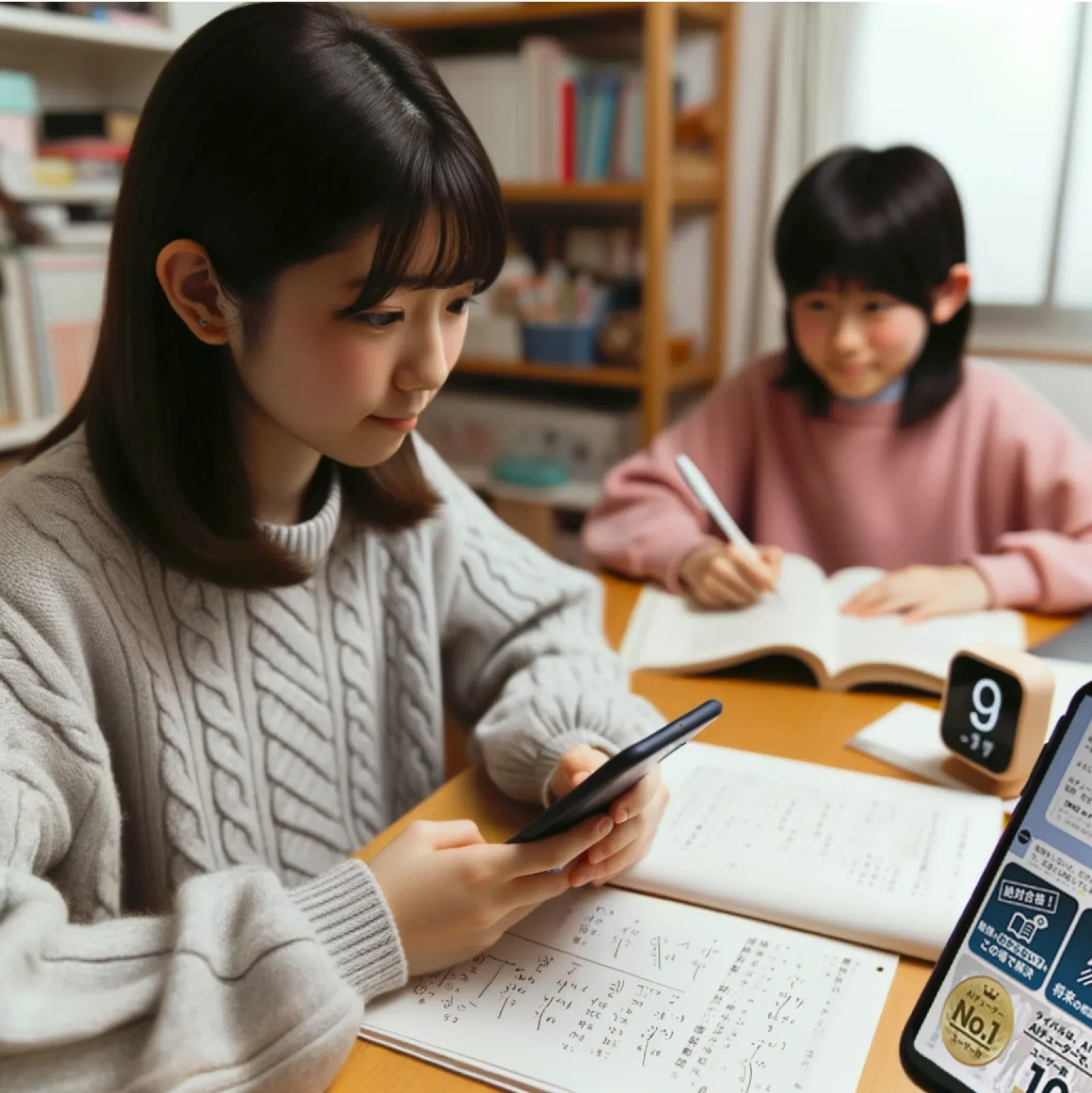 中学２年生の妹を持つ高校１年生の姉