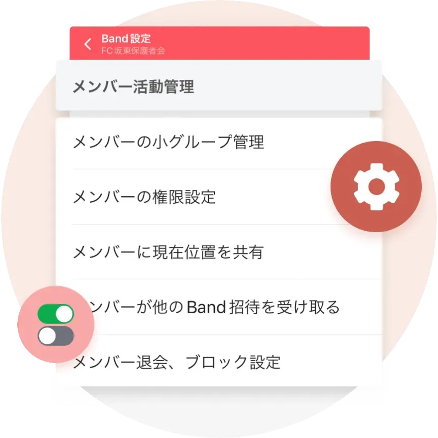 管理者がカスタマイズできる権限設定