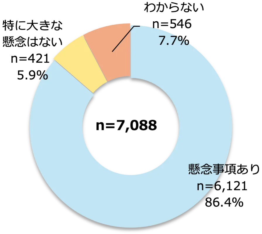 懸念事項の有無